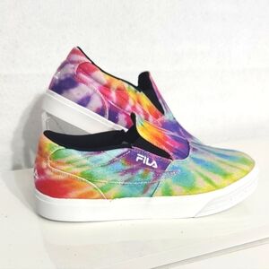 Fila Tie Dye Slip On‎ Size 5 Kids Multicolor